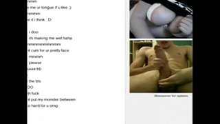 سكس شات على أومجيل شاب يفرك زبه و مزة حيحانة تلعب في كسها
